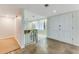 Foyer with decorative stone tile and double door entry to the home at 59 Amsden Rd, Ormond Beach, FL 32176