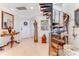 This entryway features a spiral staircase and a unique mirror on the wall at 925 N Halifax Ave # 1105, Daytona Beach, FL 32118