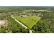 Sprawling green acreage with scattered trees, a road, and residential buildings at 1060 Still Rd, Pierson, FL 32180