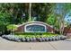 Prestwick entrance sign with brick wall and professional landscaping at 1128 Hansberry Ct, Ormond Beach, FL 32174