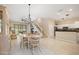 Open floor plan featuring a living room, dining area and kitchen at 1128 Hansberry Ct, Ormond Beach, FL 32174