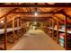 Spacious attic with wooden beams and potential storage space at 1404 Newry Cir, Ormond Beach, FL 32174