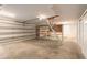 A spacious garage with lots of room for storage and DIY projects at 1404 Newry Cir, Ormond Beach, FL 32174