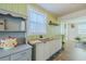 Charming kitchen with green walls, ample counter space, and rustic wood accents at 151 Holland Rd, Ormond Beach, FL 32176