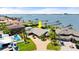 Expansive waterfront property featuring a pool, well-manicured lawn, and private dock access at 2924 River Point Dr, Daytona Beach, FL 32118