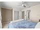 Comfortable bedroom featuring a ceiling fan and carpeted floor at 2924 River Point Dr, Daytona Beach, FL 32118
