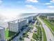 Aerial view of the building showcasing its proximity to the beach and ocean views at 4631 S Atlantic Ave # 8706, Ponce Inlet, FL 32127