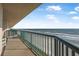 Balcony overlooking beach and ocean beyond at 4631 S Atlantic Ave # 8706, Ponce Inlet, FL 32127