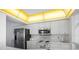 Bright kitchen features stainless steel appliances and white cabinetry at 4631 S Atlantic Ave # 8706, Ponce Inlet, FL 32127