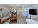 Open-concept living area showcasing the kitchen and ocean view, perfect for entertaining and relaxation at 1155 Ocean Shore Blvd # 702, Ormond Beach, FL 32176