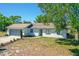 Single-story home featuring an attached garage and traditional curb appeal at 1197 Stillwood Ct, Port Orange, FL 32129