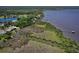 The property borders a waterway with a lake in the distance at 2189 Old Dixie Hwy, Ormond Beach, FL 32174