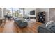 Bright living room featuring high ceilings, a modern fireplace and lots of natural light at 2189 Old Dixie Hwy, Ormond Beach, FL 32174