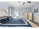 Bedroom featuring luxury vinyl flooring, neutral walls, and ample storage at 27 Winding Creek Way, Ormond Beach, FL 32174