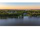 Residential area and lake view with a line of trees separating the lake from the homes at 3130 Indian Trl, Eustis, FL 32726