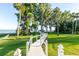Scenic walkway leading to the lake and private dock at 3130 Indian Trl, Eustis, FL 32726
