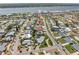 Aerial view of the single-Gathering home with mature landscaping and great neighborhood at 324 Plaza Blvd, Daytona Beach, FL 32118