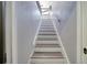 Interior view of staircase leading to upper level with freshly painted walls at 330 Wall Ave, Ormond Beach, FL 32174