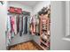 Walk-in closet with shelves and racks provides plenty of storage space at 43 Pergola Pl, Ormond Beach, FL 32174