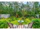 Serene backyard with a lush lawn, patio seating, and a view of the surrounding greenery at 5635 Estero Loop, Port Orange, FL 32128