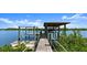 A private boat lift and dock offer direct water access and feature a covered area for vessel protection at 5809 Riverside Dr, Port Orange, FL 32127