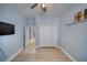 Bedroom featuring wood floors, closet space, and neutral walls for a calm atmosphere at 324 Coral Reef Way, Daytona Beach, FL 32124