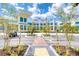 Exterior of the Fins Up! Fitness Center with brick pathway, landscaping, and ample parking at 324 Coral Reef Way, Daytona Beach, FL 32124