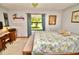 Bright bedroom features a window view, desk area and comfortable furnishings at 75 Knollwood Estates Dr, Ormond Beach, FL 32174