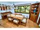 Cozy dining room with hardwood floors, natural light, and a beautiful wooden dining set at 75 Knollwood Estates Dr, Ormond Beach, FL 32174