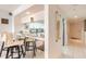 Kitchen and breakfast bar with granite countertops and seating at 2967 S Atlantic Ave # 708, Daytona Beach Shores, FL 32118