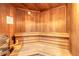 Traditional wooden sauna offering a tranquil and rejuvenating experience at 2967 S Atlantic Ave # 708, Daytona Beach Shores, FL 32118