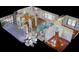 3D Interior view showcasing the floorplan with hardwood floors, modern bathroom, and kitchen at 394 Golf Blvd, Daytona Beach, FL 32118