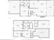 First and second story floor plans showing the home's room layouts and dimensions at 437 N Halifax Ave # 9, Daytona Beach, FL 32118