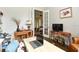 Office interior with hardwood floors, French doors and decorative furnishing, perfect for working from home at 1357 Liam Cir, Ormond Beach, FL 32174