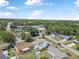 Real estate featuring an aerial view of homes with pools, mature trees, and neighborhood streets at 2 Wildwood Dr, Edgewater, FL 32132