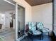 Relaxing patio with comfortable seating and view to the interior at 420 Banana Cay Dr # A, South Daytona, FL 32119