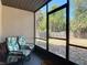 Secluded patio with comfortable seating and enclosed for privacy at 420 Banana Cay Dr # A, South Daytona, FL 32119