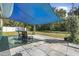 Outdoor patio with sun shade and comfortable seating at 44 Sandra Dr, Ormond Beach, FL 32176