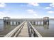 Scenic wooden pier extending over the tranquil water, offering stunning views at 44 Sandra Dr, Ormond Beach, FL 32176