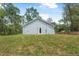 Exterior of the back of the home, complemented by lush landscaping and green lawn at 5620 Ridgewood Ave, De Leon Springs, FL 32130