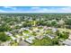 Aerial view of a residential area showcasing lush greenery and well-maintained homes at 912 Fruitwood Pl, Port Orange, FL 32127