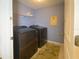 Convenient laundry room with modern black washer and dryer at 10031 Sw 62Nd Cir, Ocala, FL 34476