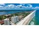 Expansive view capturing oceanfront condo surrounded by beach and Intracoastal Waterway at 2937 S Atlantic Ave # 2001, Daytona Beach, FL 32118