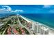 Amazing aerial shot featuring oceanfront condo set against coastal scenery at 2937 S Atlantic Ave # 2001, Daytona Beach, FL 32118