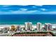 Scenic aerial view of the oceanfront condo and coastline at 2937 S Atlantic Ave # 2001, Daytona Beach, FL 32118