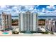 Stunning high-rise condominium showcasing ocean views, multiple balconies, and beautiful architectural design at 2937 S Atlantic Ave # 2001, Daytona Beach, FL 32118