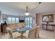Living and dining areas featuring waterfront views and plenty of seating at 2937 S Atlantic Ave # 2001, Daytona Beach, FL 32118