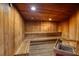 Sauna room featuring wooden benches and walls at 2937 S Atlantic Ave # 2001, Daytona Beach, FL 32118