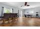 Relaxing game room featuring bar with seating, air hockey and a popcorn machine for entertainment at 3513 Kilgallen Ct, Ormond Beach, FL 32174