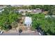 Aerial view of house with red door nestled among trees at 509 Park Dr, Daytona Beach, FL 32114